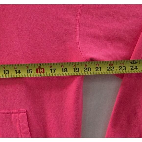 Tixxo Here’s To The Delinquents Angel Hoodie Sweater Pullover Pink Men's Size M - Picture 4 of 6